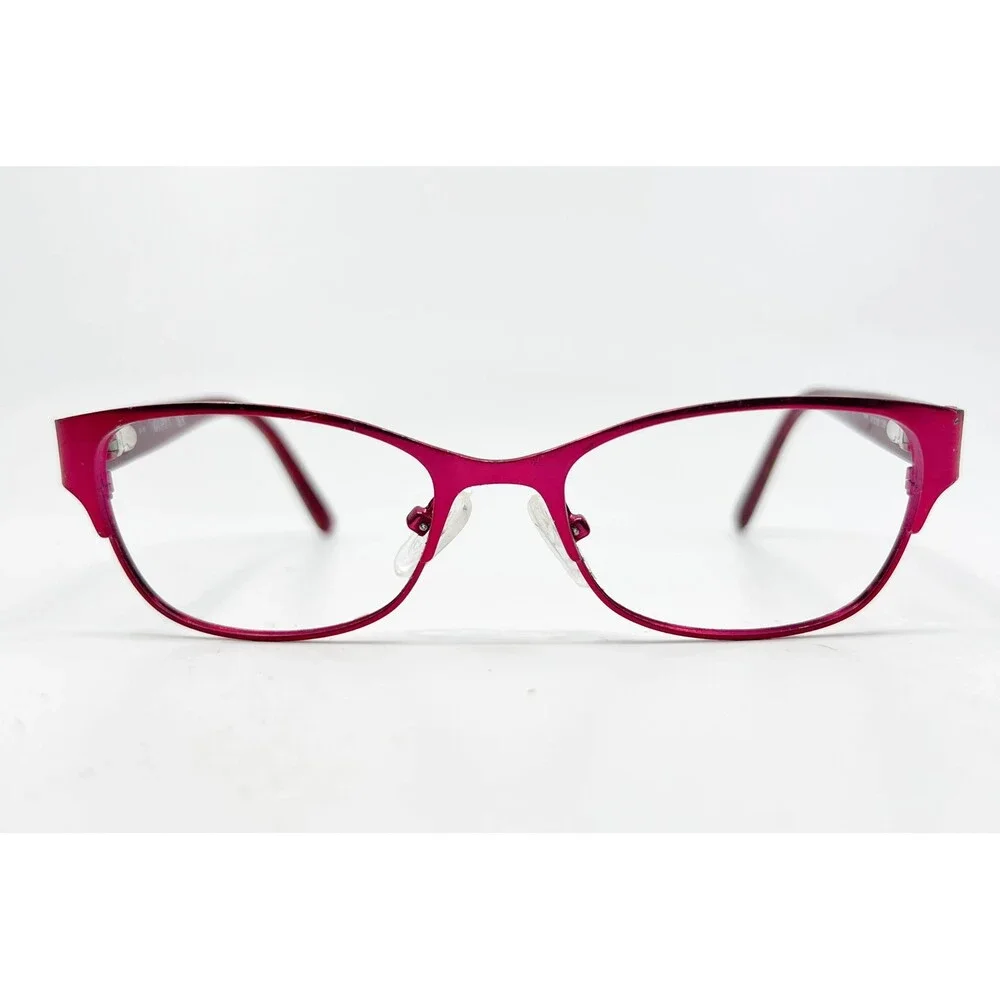 Guess Eyeglasses Frames Girls Pink Leopard Print Cat Eye 47-16-130 PNK